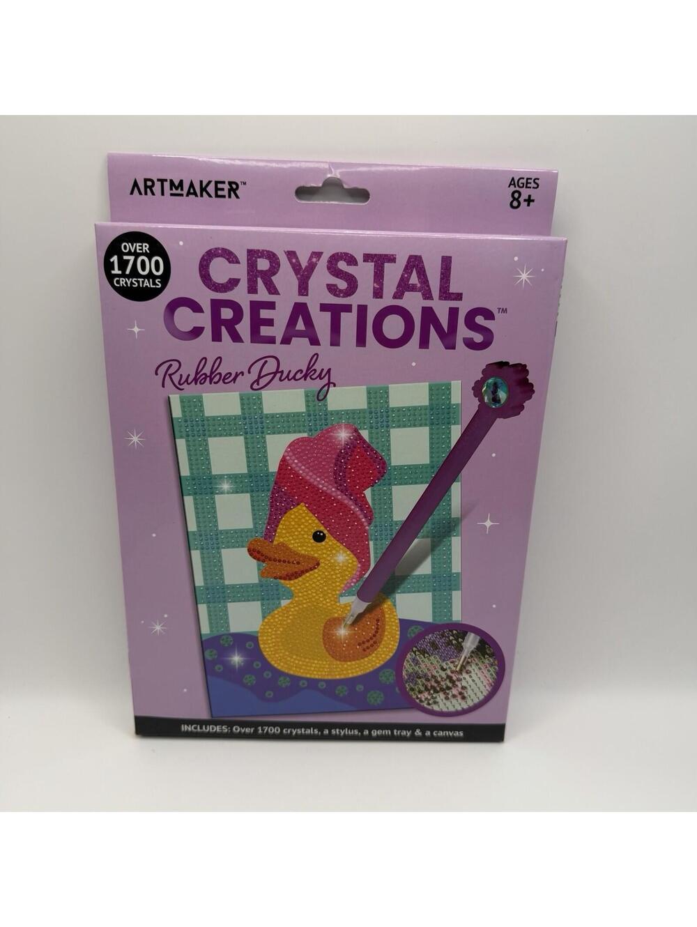 Artmaker Crystal Creations Diamond Art Kit - Rubber Ducky - NEW Gem Painting